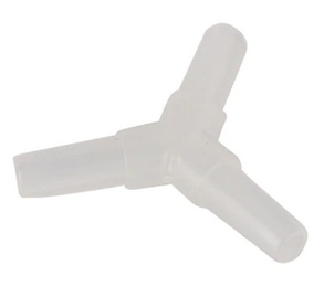 DECO NATURE HOSE TEE Y - Тройник для шланга 4 мм, пластиковый, прозрачный, Y образный, 2 шт